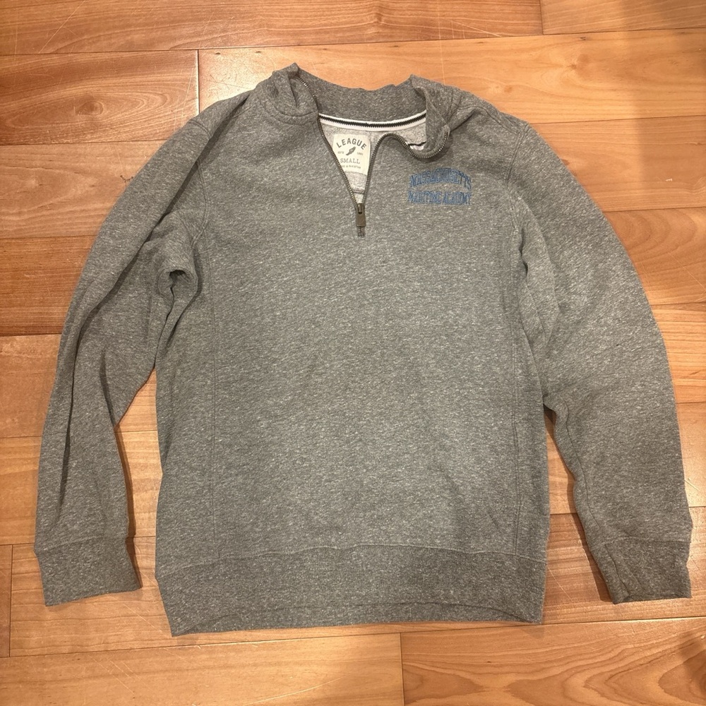 Gray Small Mass Maritime quarter zip